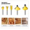 12pcs 6mm Shank Wood Working Router Bit Set Trimming Straight Milling Cutter Wood Bits