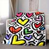 1pc Colorful Hearts Blanket Warm,Perfect for Camping And Travel, Making It a Great Gift for Any Season yy250904180