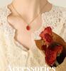 Collana Pendente Ovale in Acrilico Elegante Retrò Francese - Gioielli di Nicchia Resistenti allo Sbiadimento