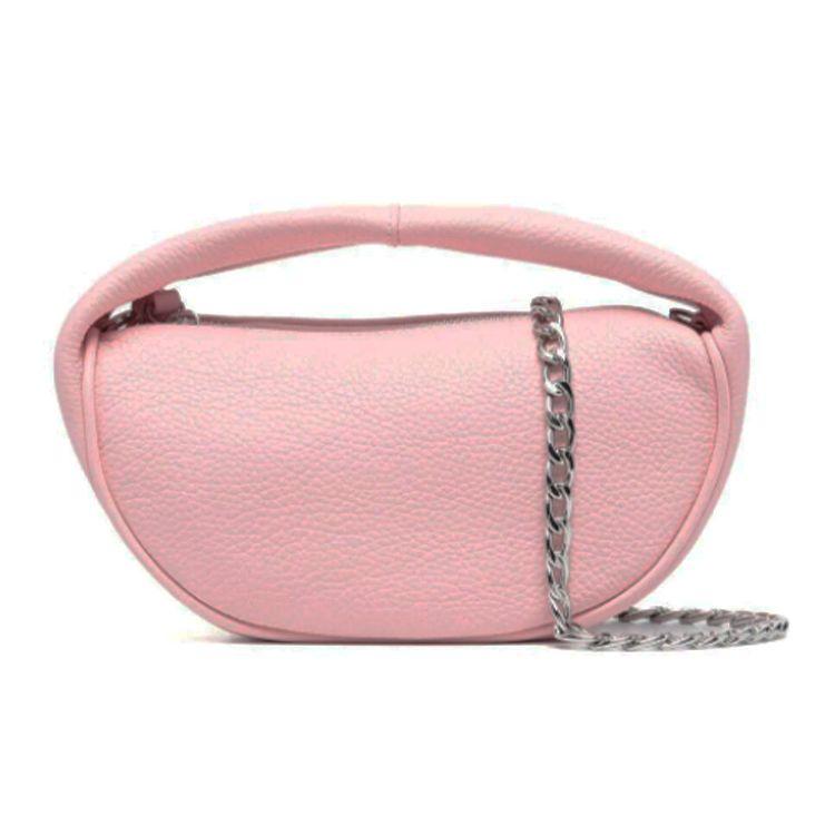 

By Far Baby Cush Grain Leather Chain Tote Shoulder Crossbody Bag Small Women Bags Pink 21SSBCUSSPOFLTMED Basic Set (Bag+Dust Bag)
