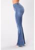 2025 Women's High-Waist Slim Flared Jeans - European and American Style