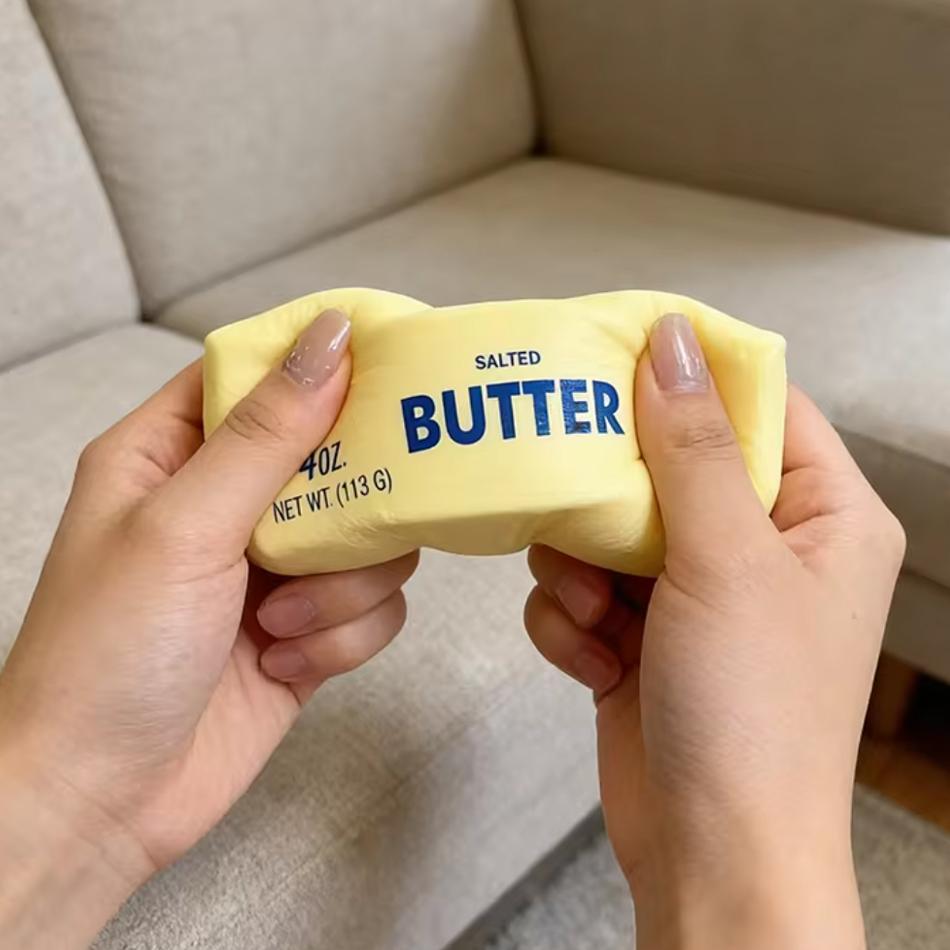 1Pcs  Random Colorbutter Stick Squishy Toy Slow Rising Squeeze Toy Butter Bar Brick Squishy Fidget Toy Anti Stress Release H