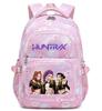 Peripheral printing large-capacity primary and secondary school schoolbags trendy backpacks lightweight and fashionable backpacks