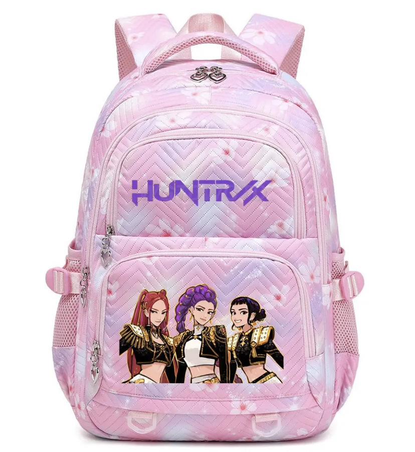 Peripheral printing large-capacity primary and secondary school schoolbags trendy backpacks lightweight and fashionable backpacks