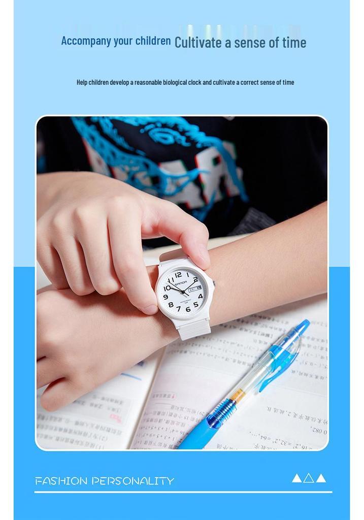 SANDA 6060 Double Calendar Quartz Unisex Watch - Creative Korean Design