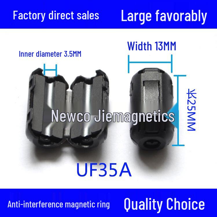 Anti-Interference Magnetic Ring Ferrite Core Snap-On EMC Nickel-Zinc Shield Filter