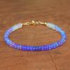 Shaded Lavender Opal Beads Bracelet, Natural Opal Beads Handmade Bracelet, Multifire Opal Beaded Bracelet, Opal Birthstone Jewelry Gift