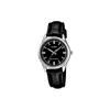 Classic Pointer Series Fashion Retro Minimalist Waterproof Quartz Movement Leather Strap Watch Women Watches Black LTP-V005L-1A