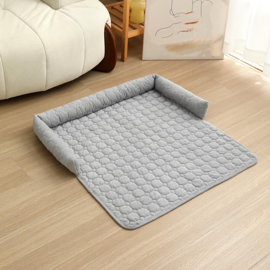 Pet Sofa Cushion with Pillow U-shaped Pillow for Winter Warm Pet Bed for Multiple Scenes