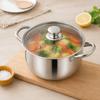 With Lid Double Bottom Soup Pot Multipurpose Induction Cooker Pot  General Use