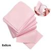 50Pcs 8x8cm Jewelry Cleaning Cloth Soft Fabric Cleaning Polishing Cloth  Anti-Tarnish Tool