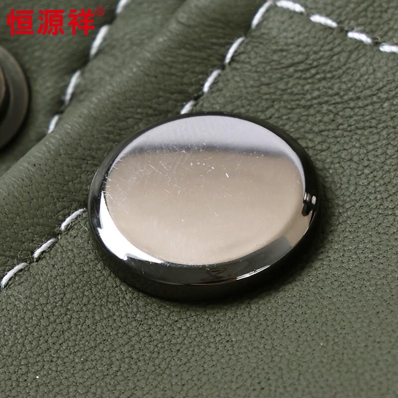 Hengyuanxiang Men's Casual Sheepskin Leather Jacket