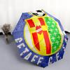 Getafe CF  pattern, automatic folding umbrella, portable and foldable design, 8 ribs, a Christmas or birthday gift.