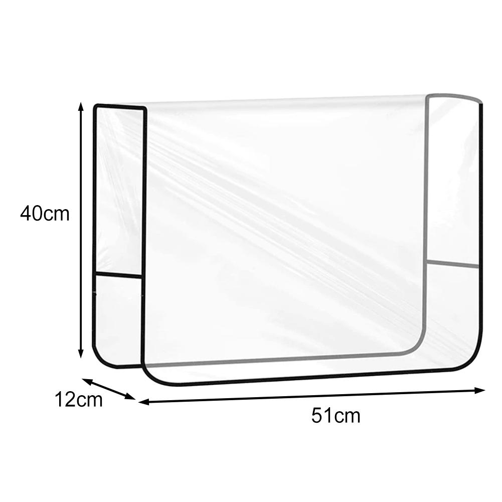 1pc Chair Back Cover PVC Transparent Salon Chair Back Cover Suitable For Most Standard Chairs To Prevent Stains