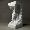 Creative Horse Head Plaster Statue Desk Decoration Handicrafts Ornaments Warhorse In The Stone Sculpture Room Aesthetic Decor