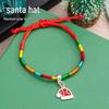 Adjustable Colorful Christmas Bracelet for Kids - Cute, Woven Holiday Gift