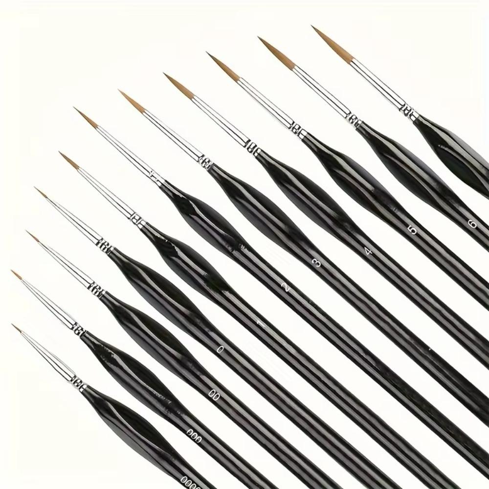 11/10pcs with Micro Tips Watercolor Brush for Fine Detail Hand Drawn Watercolor