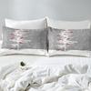 Winter Holiday Themed Christmas Three-Piece Quilt Cover Digital Printing Bedding Set