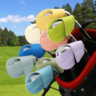 Colorful Golf Iron Head Covers PU Leather Golf Putter Headcover Golf Leather Club Cap  Golf Club