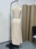 2026 Slimming V-Neck Halter Dress for Women - Waist-Cinching Summer Vacation Style