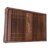 Kungfu Tea Tray Chinese Gongfu Tea Tray Drainage Water Storage Wood Tea Table with Drain Pipe