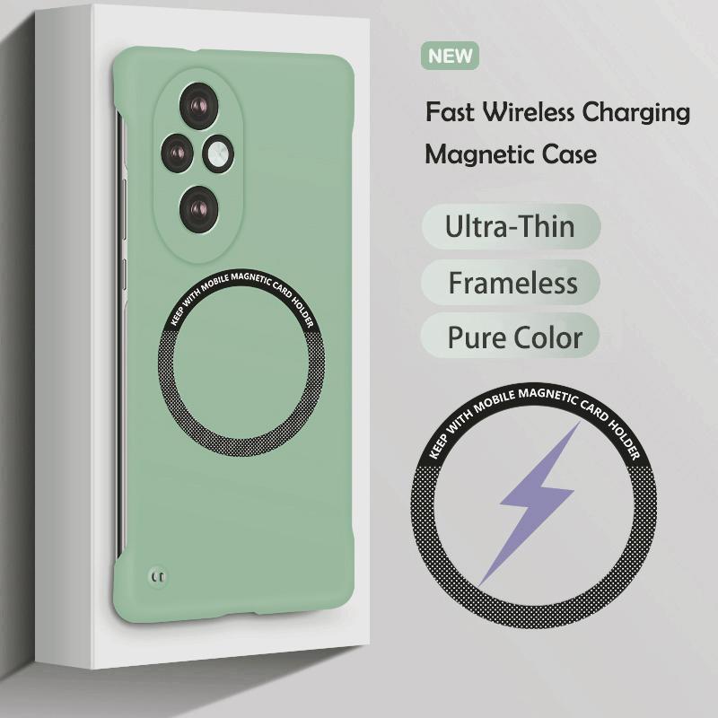 

Ultra Slim Magnetic Frameless Solid Color Phone Case For Magic 8 Lite 6 7 Lite 7 Pro For Honor 400 Pro 200 90 50 Pro Hard Cover Magic 5 Lite