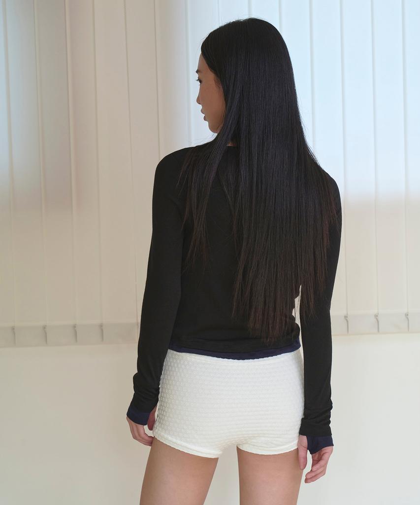 Uallong Light Slim Micro Shorts -White