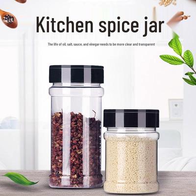 Transparent Flip-Top Spice Bottle - Refillable Pepper Shaker & Salt Dispenser (100/170/250/360ml)