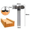 Spoilboard Surfacing Router Bit 6mm & 6.11mm Shank, Slab Flattening Planer Bit for Woodworking, T-Slot Milling Cutter