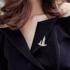 Exquisite Small Sailboat Brooch For Women Men  Temperament Lapel Pins Versatile Shiny Corsage Clothing Accessories Gifts