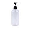 500Ml Refillable Pump Bottles Clear White Plastic Liquid Dispensing Bottle For Lotion Shampoo Soap Body Wash Travel Use