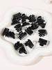 18 Pieces Mini Black Hair Claw Clips ,For Thin Thick Hair ,1 Inch Small Non-Slip Fixed Bangs Decoration Hairstyle Accessory