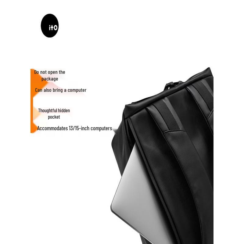 ITO Lightweight Water-Resistant Commuter Laptop Backpack