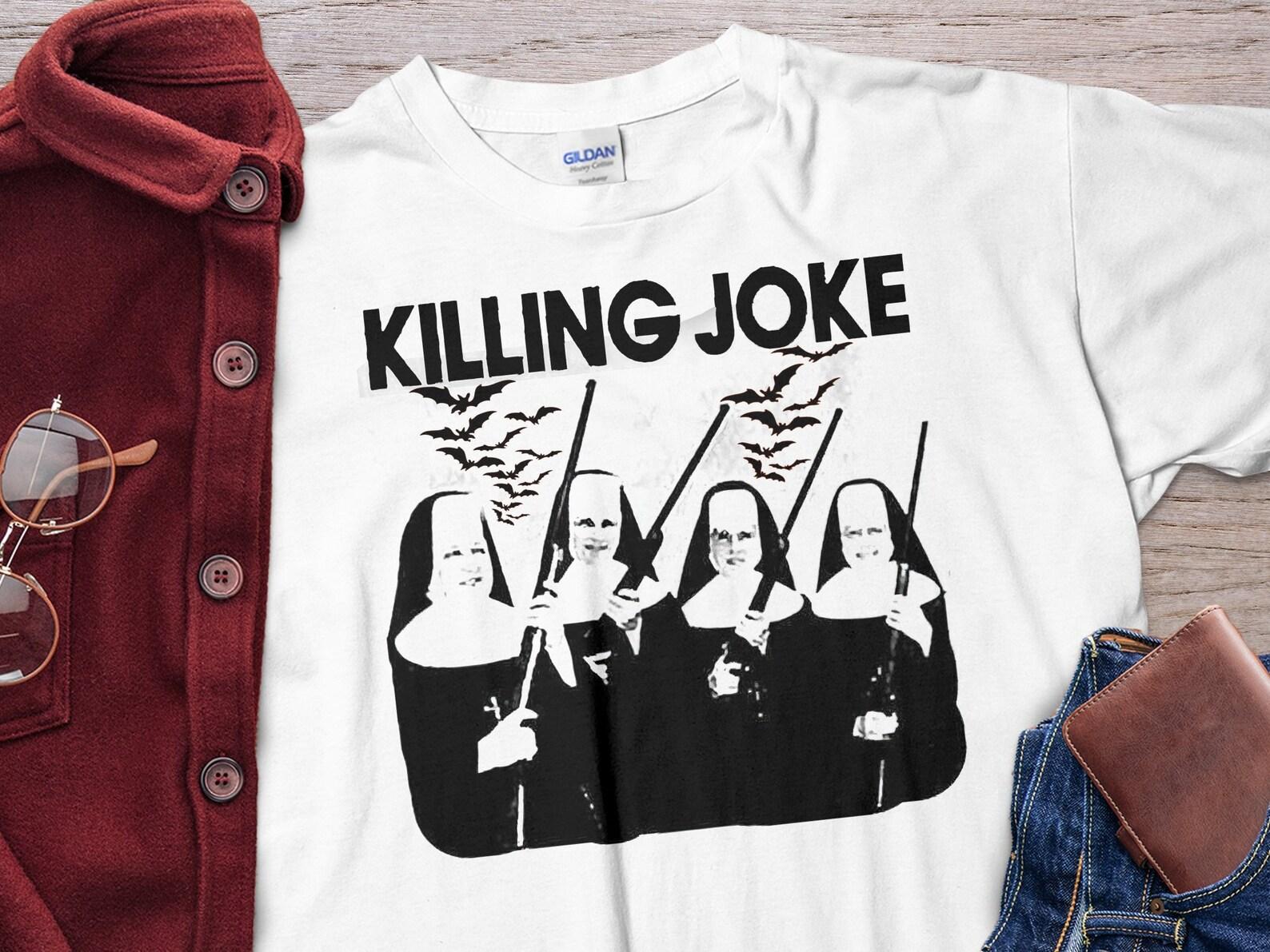 Funny Four Nun Killing Joke Halloween Bat Hunting Unholy Nun Unisex T-Shirt L