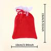 WTEMPO Red Drawstring Gift Bags Wedding Holiday Decoration Gift Bags Retro Elegant Jewelry Pouch Christmas Gift Bags Christmas Tree Decor Hanging Bags