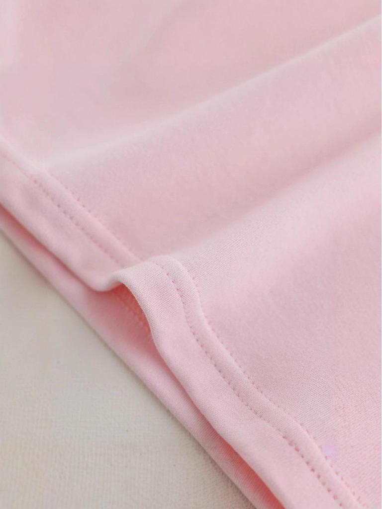 Children's Double-Sided Brushed Cotton Pullover: Semi-High Neck, Long Sleeve, Versatile Plain Color Perfect for Spring and Autumn.