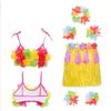 7/8Pcs Costume Hawaiian Costumes Wristbands Hula Dancer Costume  Hawaii Party Supplies
