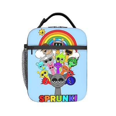 Custom S-Sprunkies Insulated Lunch Bag for Women Men Portable Music Game Thermal Cooler Lunch Tote Office Work School