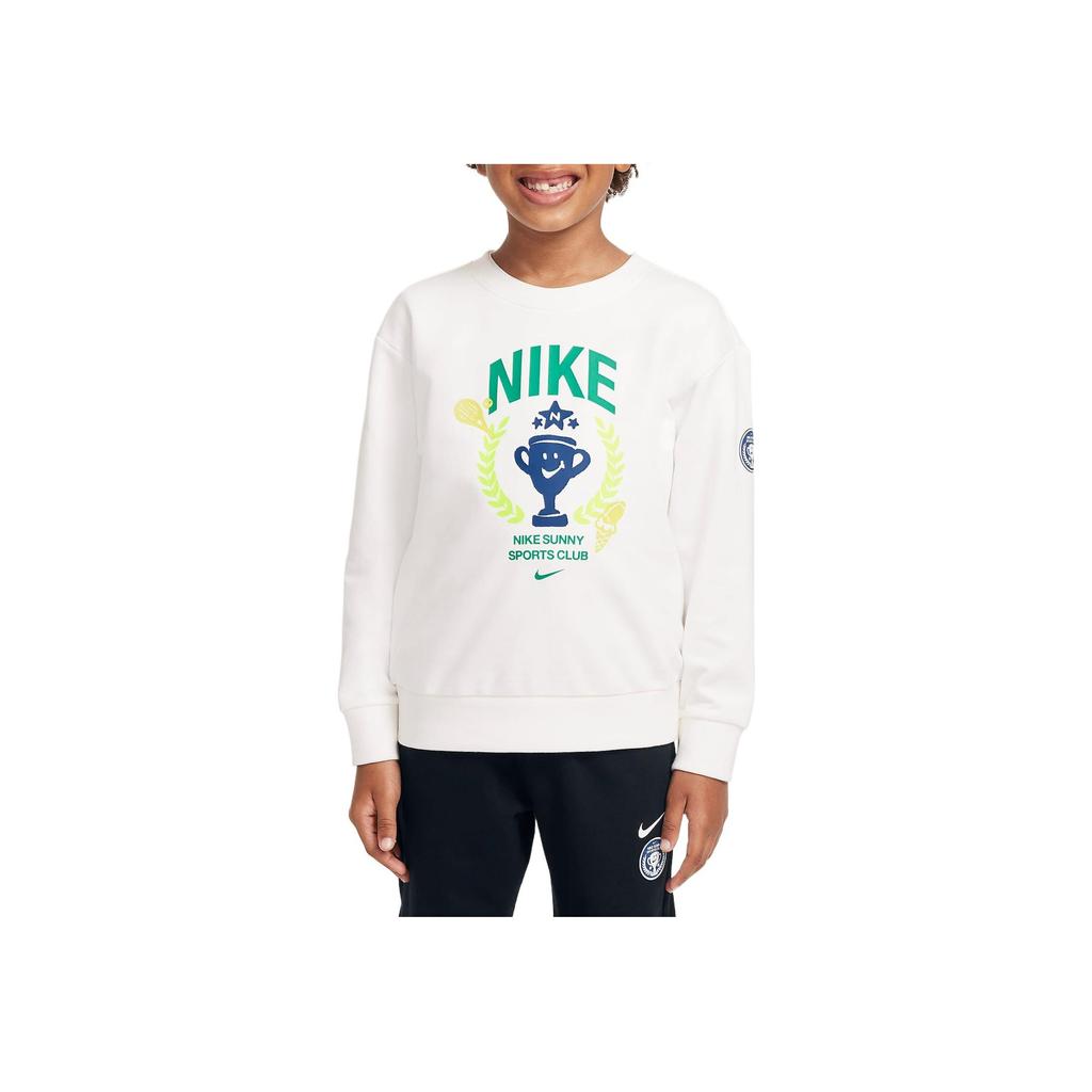 Nike Sweatshirt American Vintage Comfortable Skin-Friendly Simple Round Neck Long Sleeve Kids Tops Sail HV5268-133