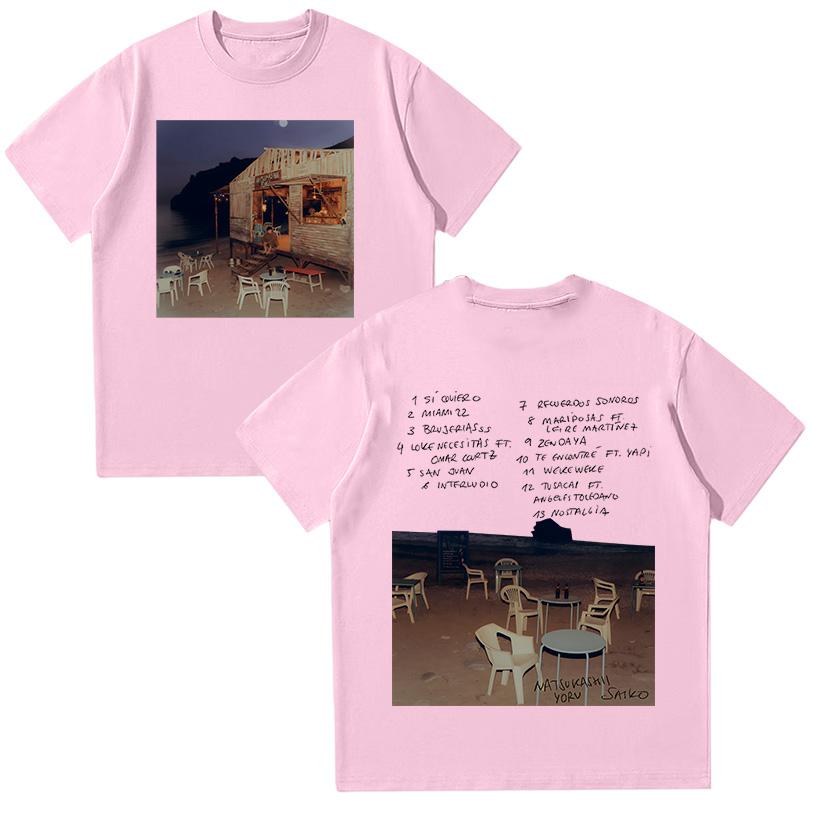 Saiko Natsukashii Yoru T Shirt Rapper SAIKO Album Merch Tee Fashion Hip Hop Short Sleeve T-shirt Unisex Cotton Top Y2K
