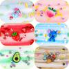 Cloud Slime Kit 12 Pack,With Stitch Rainbow Cake Strawberry Rose Slimes Charms,Fluffy Slime for Girls and Boys,Stress Relief Toy for Kids