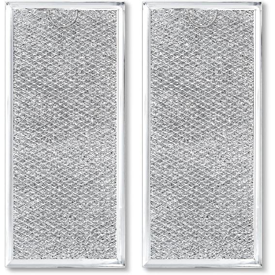 [2 Pack] OEM Microwave Filter Replacement 7.64" x 5.12" Fit for GE WB06X10309 WB06X10359, Microwave Vent Filter, Microwave Grease Filter, Filters