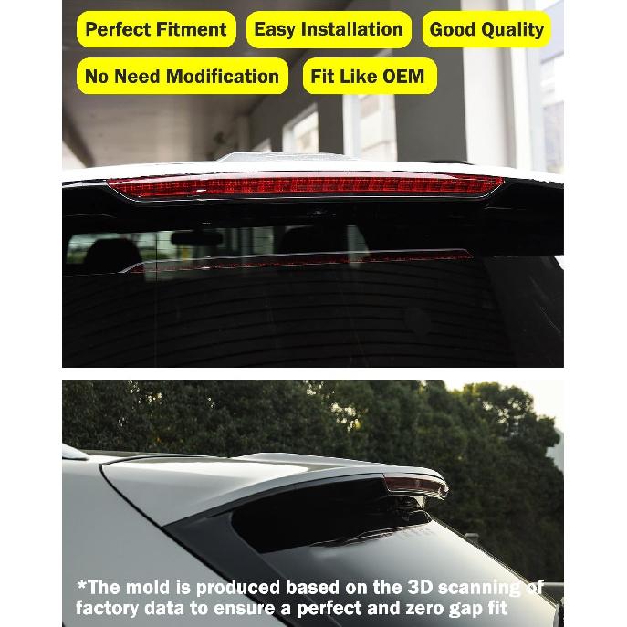 FASTCHE 3rd Brake Lamp Compatible with 2016 2017 2018 Lincoln MKX LED Stop Light High Mount Third Brake Light With Bulbs and Harness Replaces #