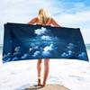 Serviettes de Plage Sky pour Adultes et Serviettes de Piscine Absorbantes en Velours avec Serviette de Plage Légère à Séchage Rapide Serviette de Natation d'Été