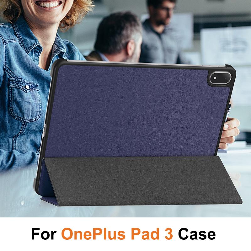 Összecsukható tartó tablettok Oneplus Pad 3 13.2''-hez Automatikus elalvás tok Flip állvány Védőtok Héj Oneplus Pad 3-hoz