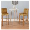 Glänsande tyg Kort rygg Stolsöverdrag Stretchdekor Barpall Stolsöverdrag för Club Dining Room Cafe Hem Liten storlek Sits Slipcover