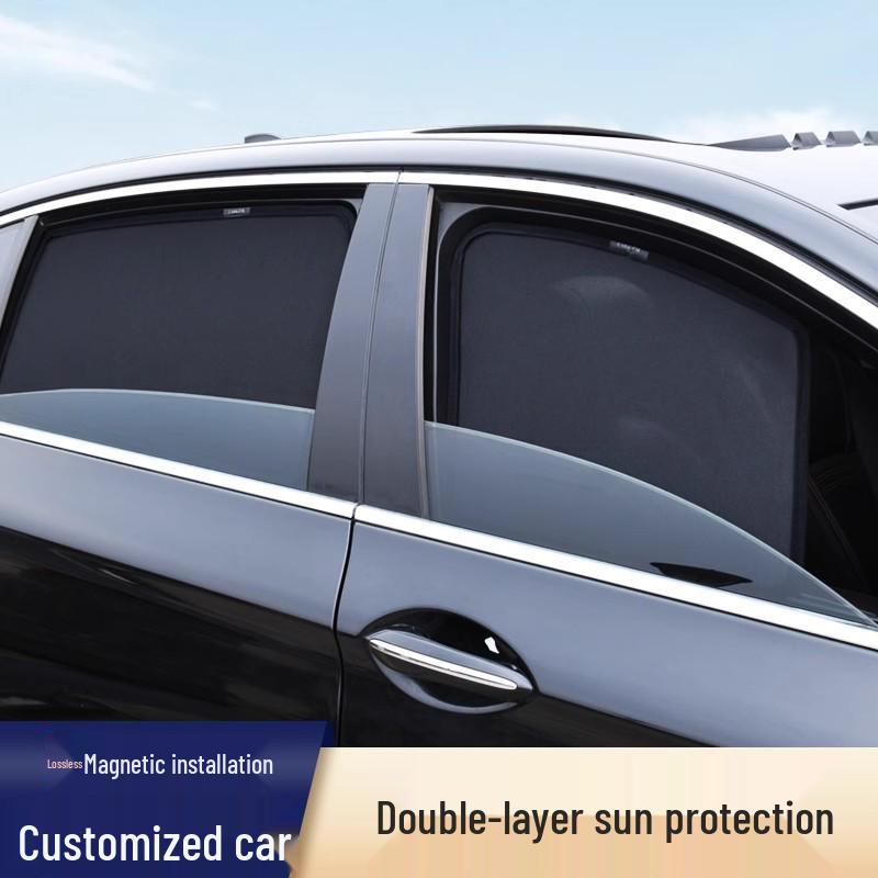 Magnetic Sunshade Curtain for Mercedes-Benz E-Class: UV Protection, Heat Insulation, Suitable for Interior Side Windows.