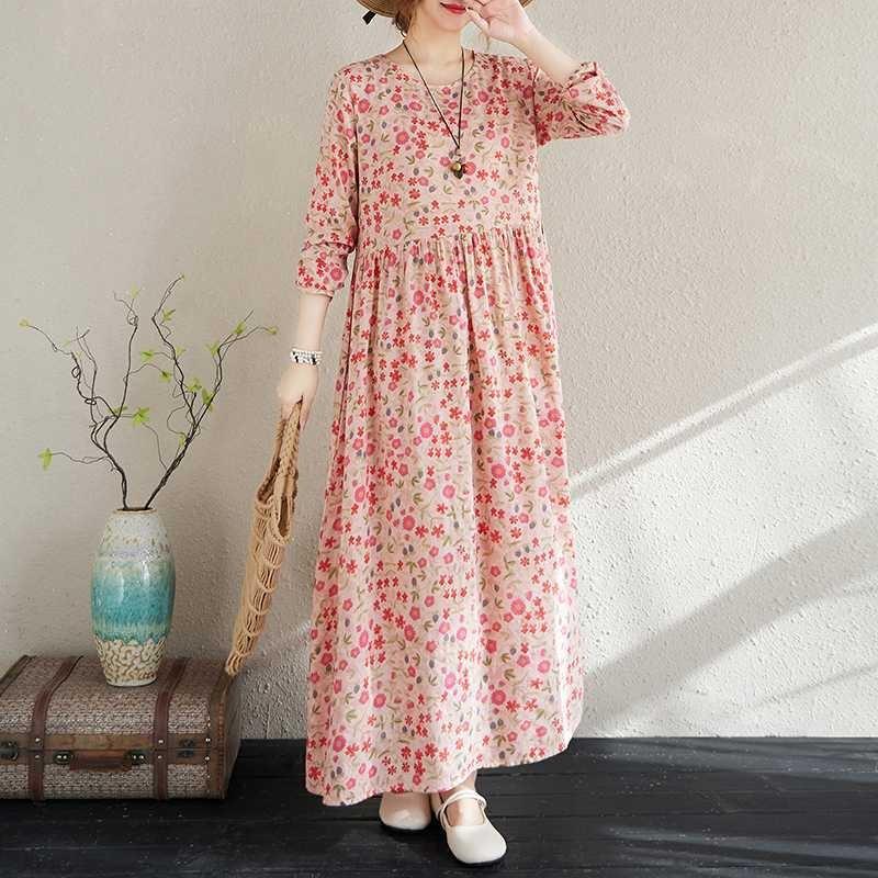 New Vintage Long Skirt Flesh Covering Dresses