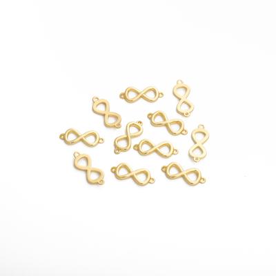 Copper Double Hanging 8-shaped Buckle Pendant For DIY Jewelry Making Craft Accessories