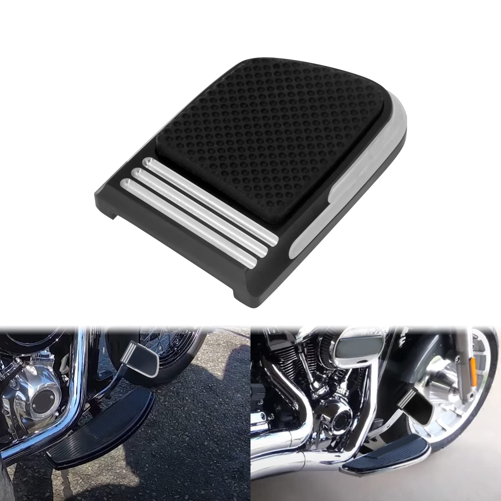 HDBUBALUS Motorcycle Brake Pedal Pad Cover Brake Pedal Pad Cover